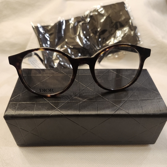 Dior 30MontaigneMiniO R2I 50mm Optical Glasses In Dark Havana/Clear - Picture 1 of 9